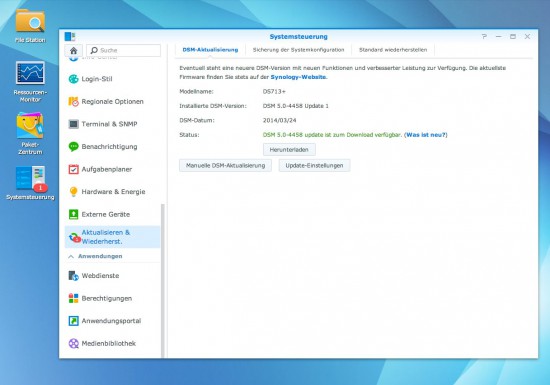 DSM 5 Synology Update