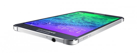 Samsung Galaxy Alpha flach