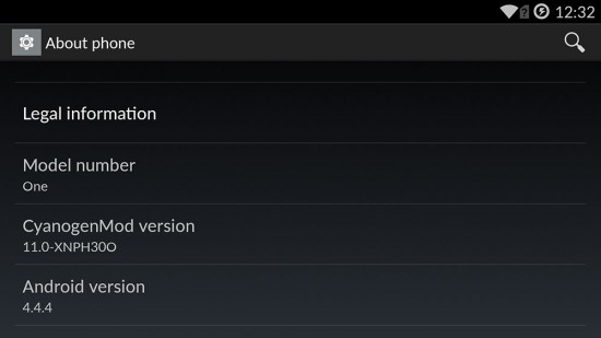 OnePlus-Android-4.4.4-CM-Version