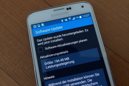 Samsung Galaxy S5 Firmware Update