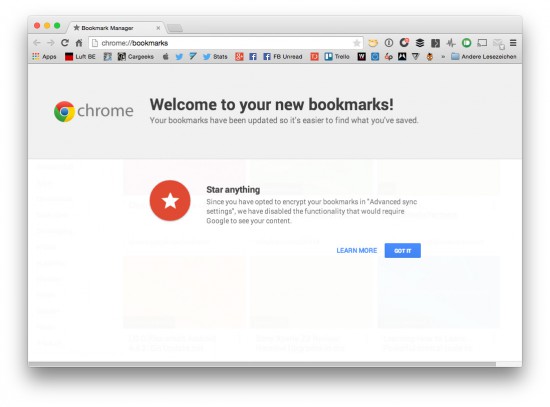Chrome-Starts-Bookmarks-Activation