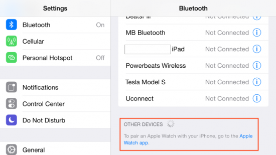 iOS 8.2 Beta 4 Bluetooth