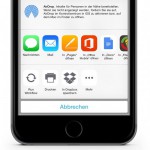 Dropbox unterstützt neu iOS 8 Sharing