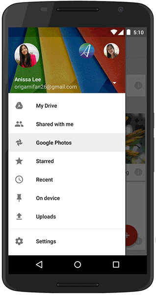 Google-Drive-App-with-Fotos