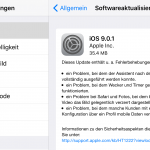 Apple veröffentlicht IOS 9.0.1 Bugfix Update