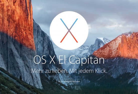 OS X El Capitan Start Page