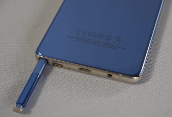Galaxy Note 7 Blue back S Pen