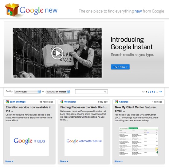 Google New Site