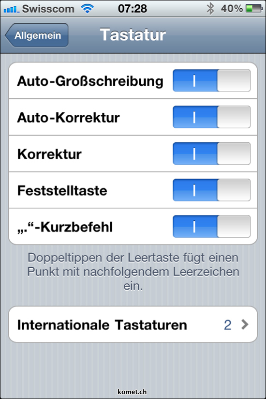 iOS 4.1 Auto Correction