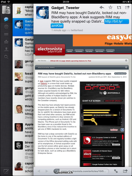 Twitter for iPad