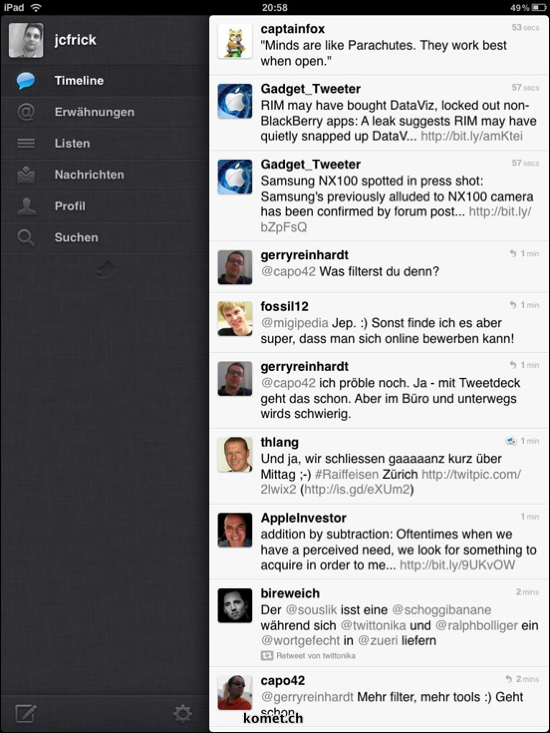 Twitter for iPad